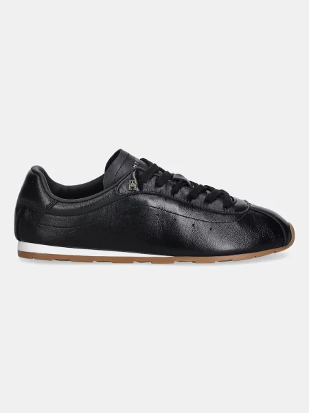Tommy Hilfiger sneakers din piele TH LOW PROFILE RUNNER negru