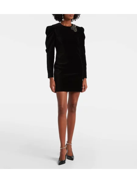Rochie Isabel Marant de catifea negru
