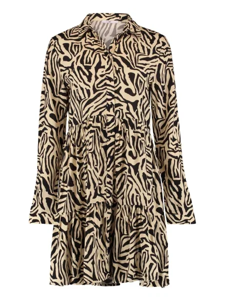 Hailys Rochie tip bluză bej negru