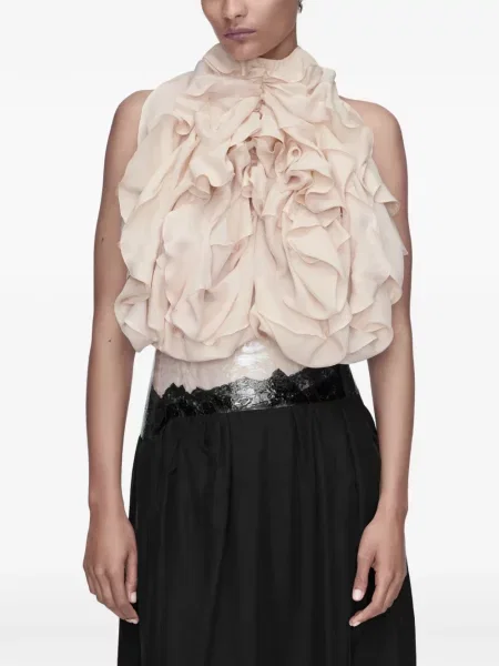 Top Maison Margiela cu gât halter