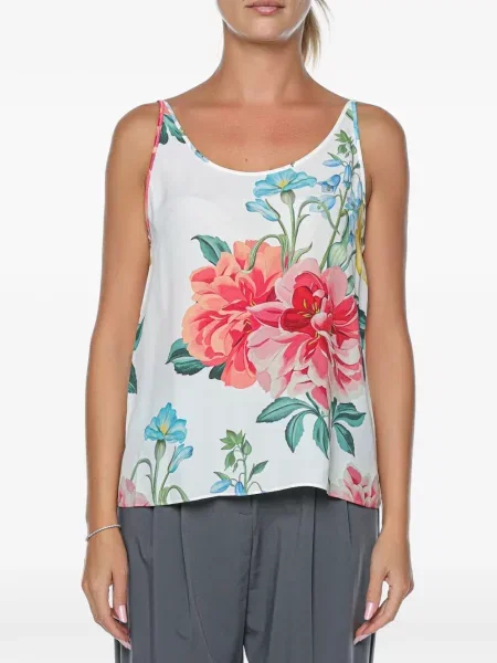 Top Ted Baker cu model floral cu imagine alb