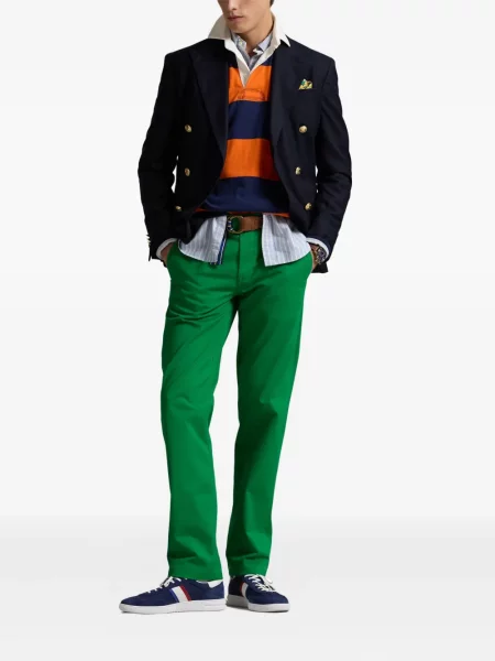 Pruhovaná manšestrová kšiltovka Polo Ralph Lauren s potiskem oranžová