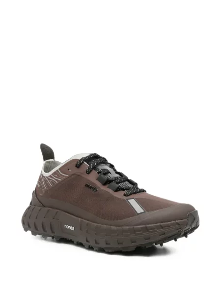 Sneakerși Norda cu imagine maro