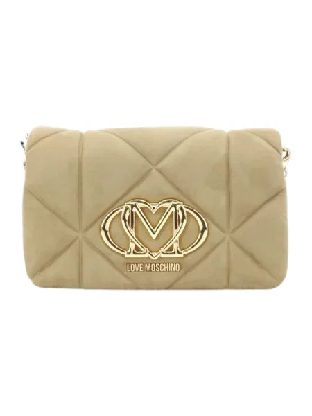 Torebka Love Moschino skórzana beżowa