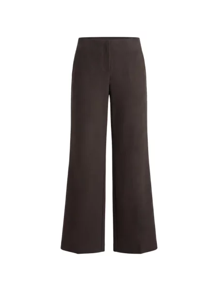Pantaloni Reformation cu talie joasă maro