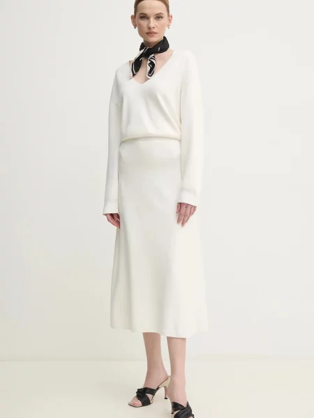 Спідниця OUI midi розкльошена бежевий