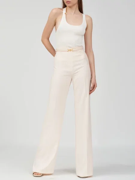 Брюки Elisabetta Franchi бежевые
