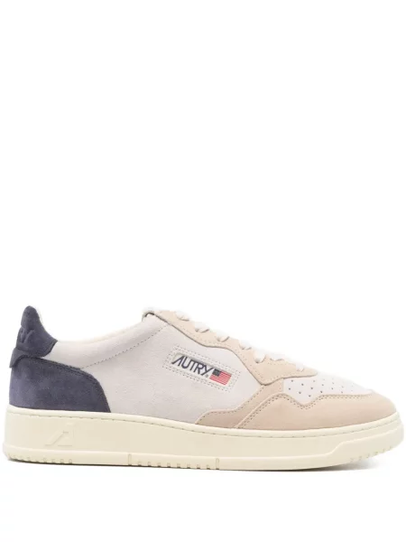 Sneakerși Autry cu șireturi din dantelă