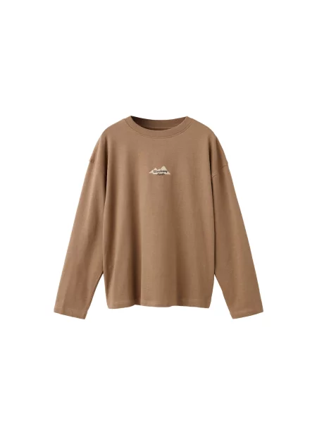 MANGO KIDS Tricou SNORTH bej deschis / maro caramel / maro cappuccino negru