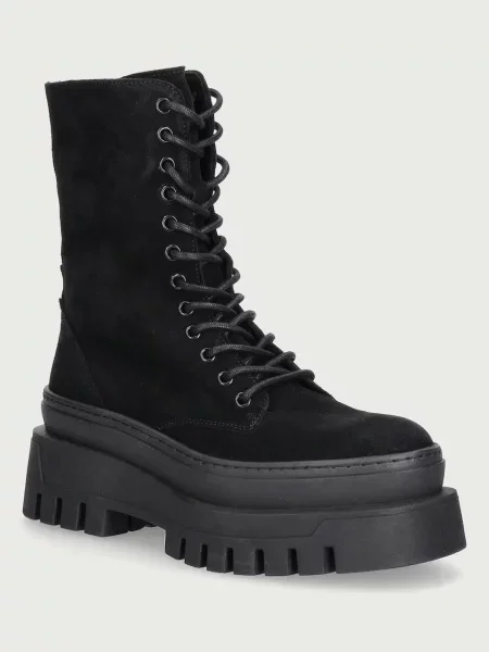 Steve Madden bakancs platformos női velúr Coast fekete