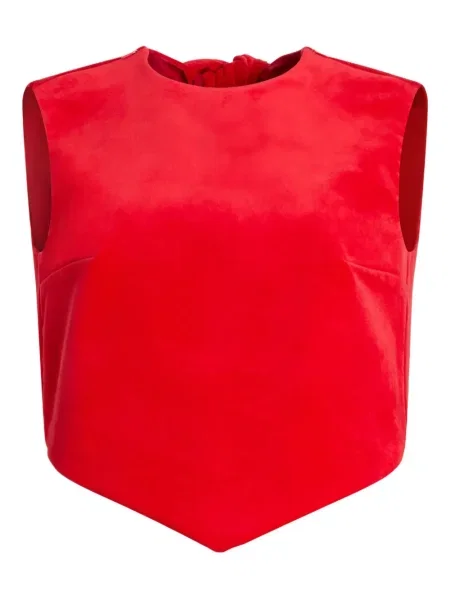 Top Patou s mašnom crvena