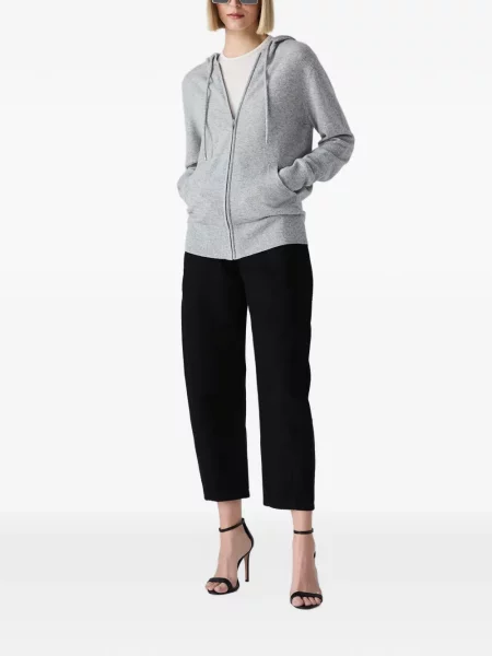 Hanorac cu glugă Vera Wang tricotate gri