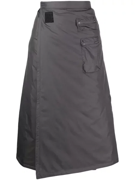 Миди пола Goen.j до коляното сиво