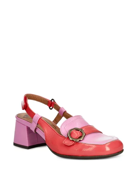 Pantofi cu toc Fly London cu cataramă slingback roșu