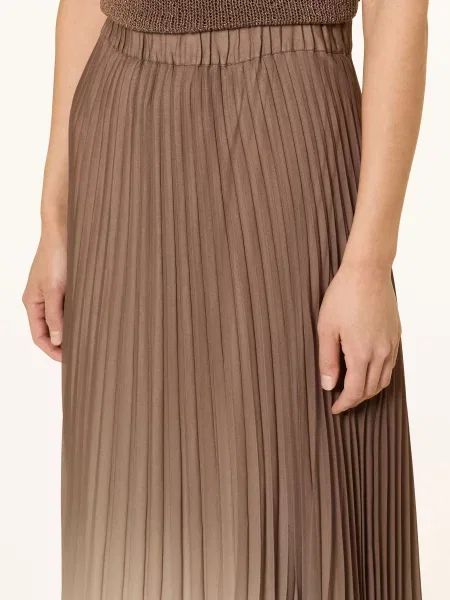 S.Oliver Black Label Spódnica Plisowana beige czarna