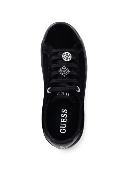 Sneakerși Guess cu platformă cu autograf negru
