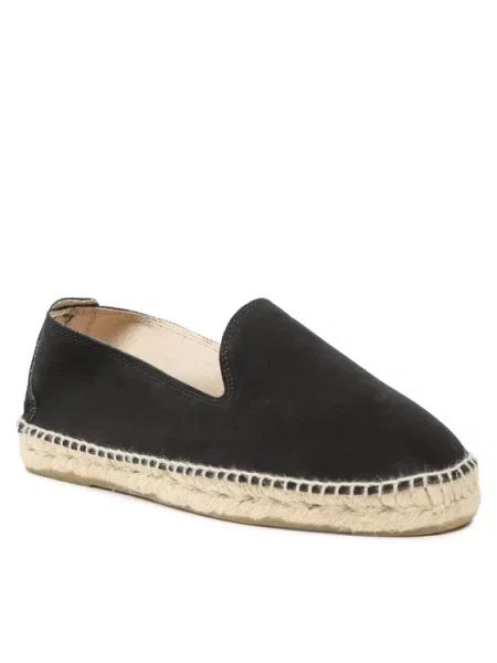 Manebi Espadrile Flat Espadrilles K C0 crna
