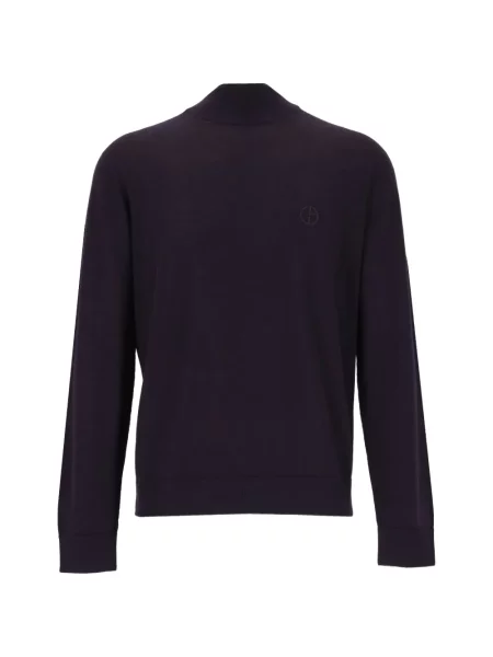 Pulover Giorgio Armani cu broderie violet
