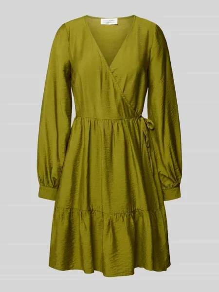 Sukienka mini z dekoltem w serek Guido Maria Kretschmer Woman zielona