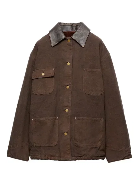 Geanta de piele Prada maro