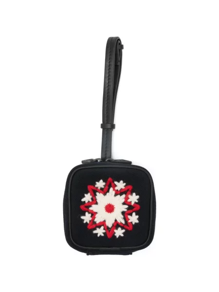 Haftowany portfel Moncler Grenoble niebieski