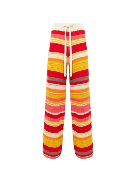 Șnur de strângere pantaloni Laneus cu dungi roșu