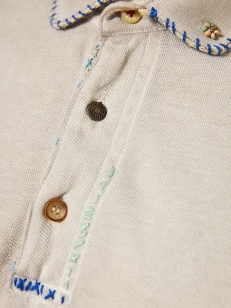 Tricou polo Bob cu broderie