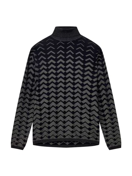 Lniany sweter z golfem Emporio Armani