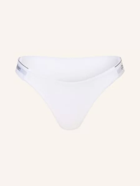 Calvin Klein String Icon Cotton Modal / světle šedá / černá bílá