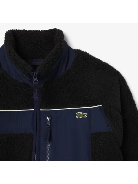 Lacoste Kurtka Z Zamkiem Z Blokadą Koloru Regular Fit czarna
