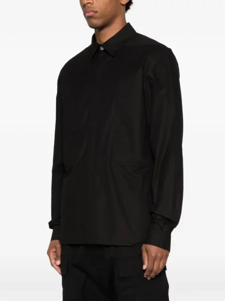 Cămașă Rick Owens clasică lungă negru