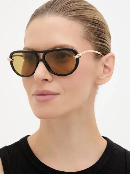 Bottega Veneta slnečné okuliare dámske čierna