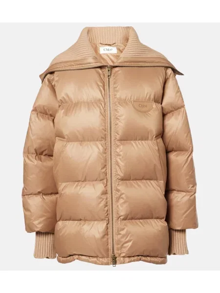 Geacă cu puf Chloé bej