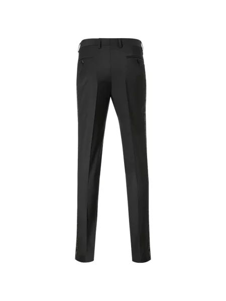 Pantaloni Billionaire cu model paisley negru