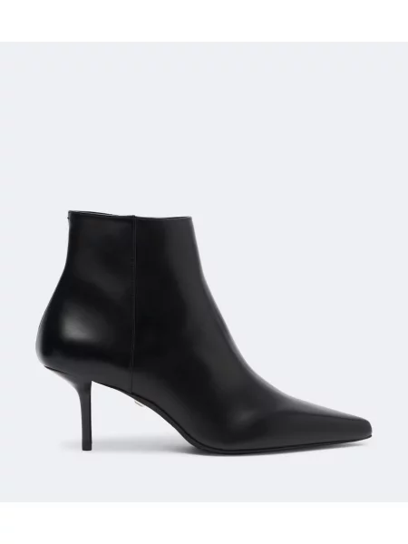Cizme scurte Max Mara din piele negru