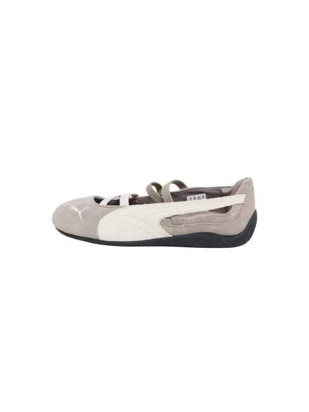 PUMA Balerini cu curea glezna Speedcat crem / taupe gri