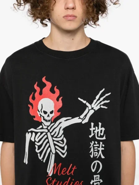 Tricou Melt cu imagine negru