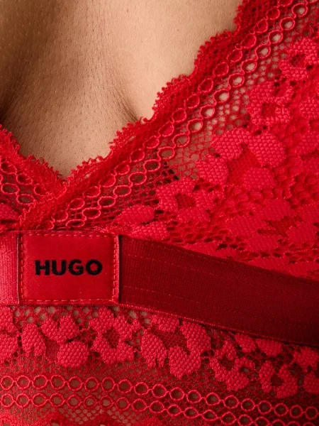 HUGO триъгълен сутиен SAVANA TRIANGLE P червено