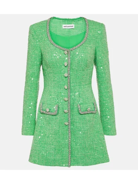 Rochie Self-portrait verde