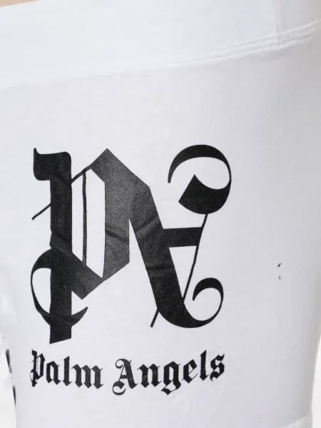 Bokserki Palm Angels z nadrukiem białe