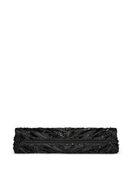 Σατέν μακρύς clutch Balmain μαύρο