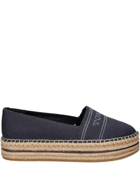 Еспадрили Tommy Hilfiger на платформе синьо