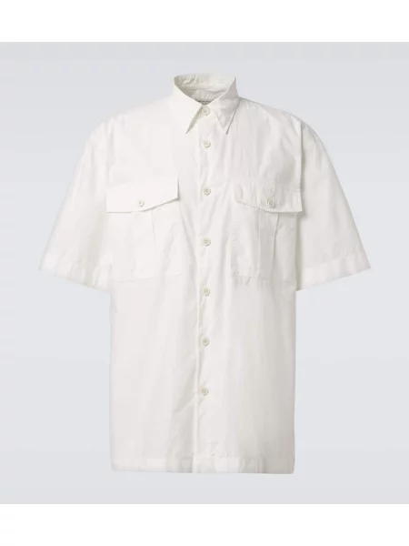 Cămașă Dries Van Noten din canvas alb