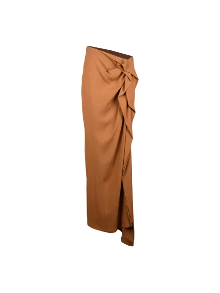 Spódnica Dries Van Noten brązowa