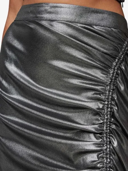 Fustă Allsaints argintiu