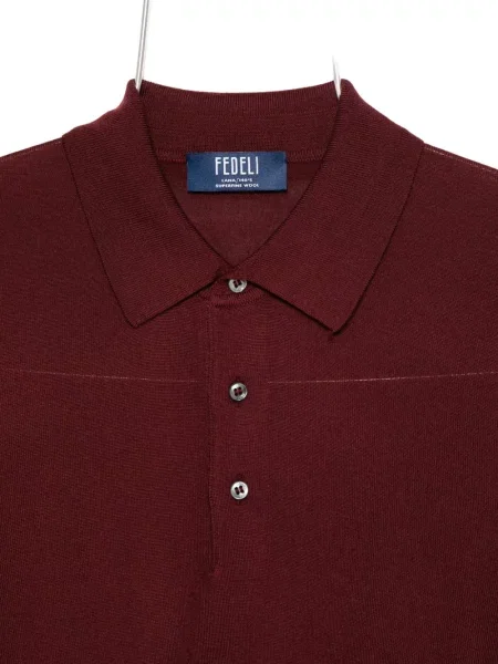 Polo Fedeli tricotate roșu