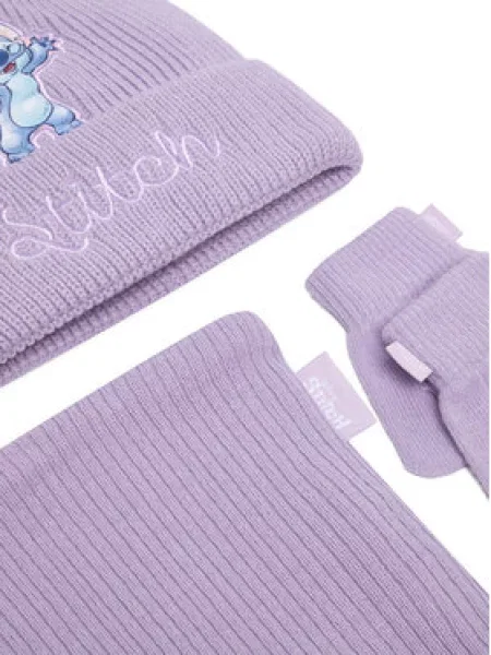 Set klobuk bandana in rokavice Disney Classics Svetlo vijolična