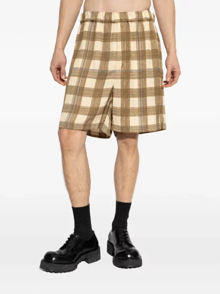 Pantaloni scurți Jil Sander în carouri