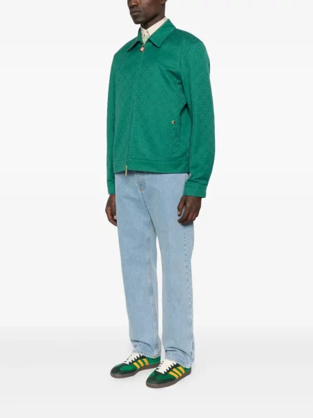 Жакардова риза Casablanca зелено