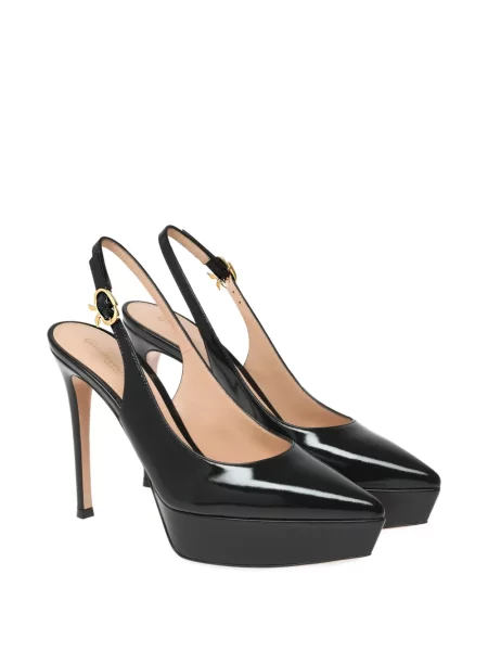 Pantofi cu toc Gianvito Rossi cu platformă negru